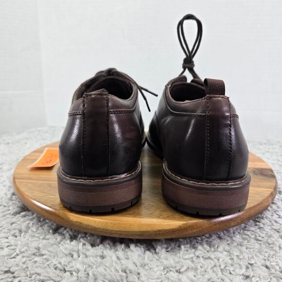 Mark Nason Ottomatic G&T Brown Leather Plain Toe Lugged Sole Oxford Mens 11 - Picture 3 of 13